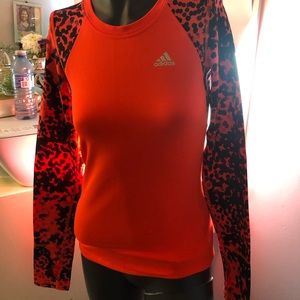 ORANGE ADDIDAS top